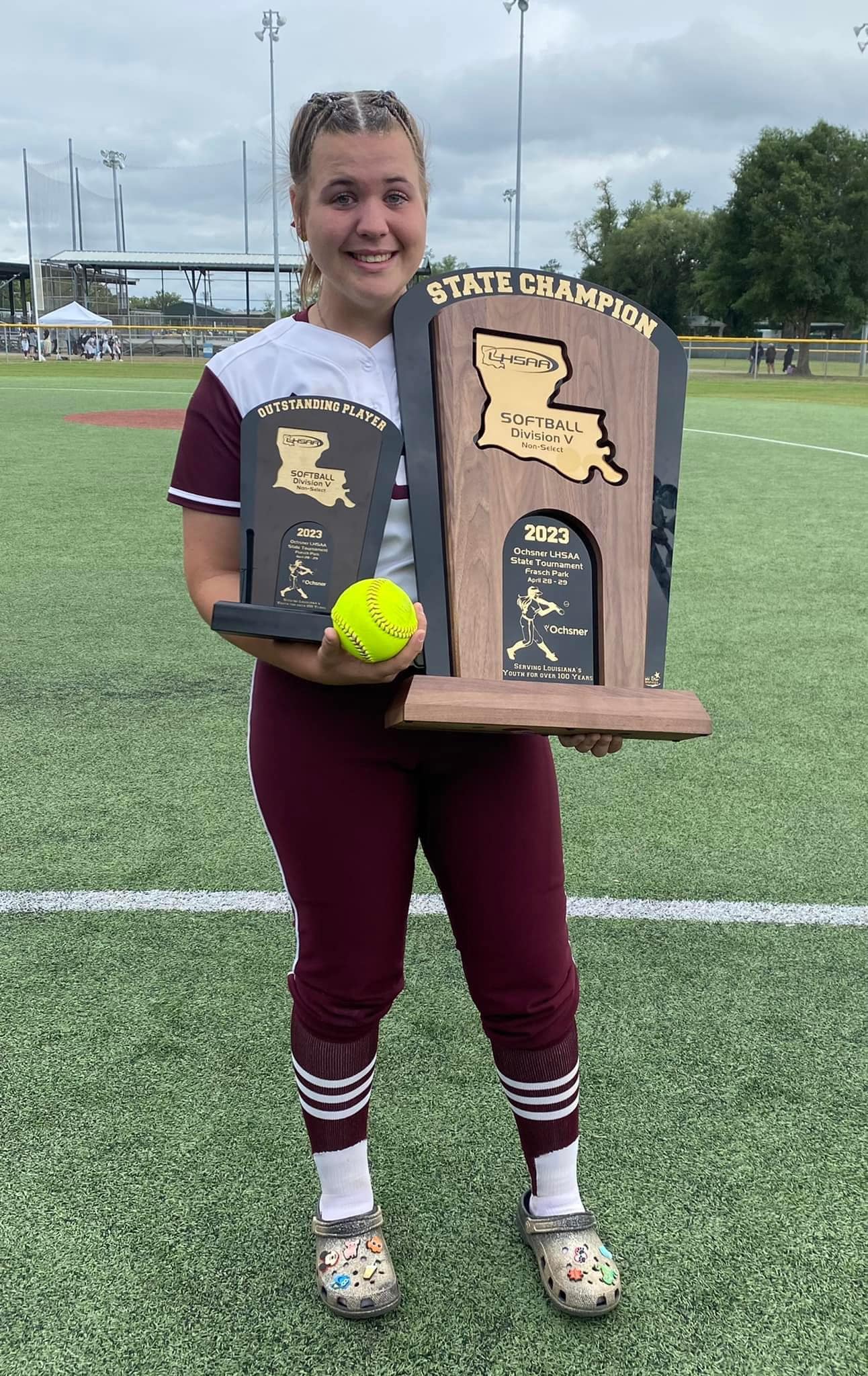 Photo of Converse's Avery Prine by Converse LadyCat Softball Facebook page 